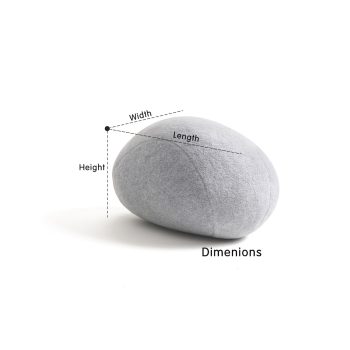 Huge Rock Pillows Living Stones Pillows Pebble Pillows Living Pillows  PRE-FILLED Christmas Present ( Light Gray ) 