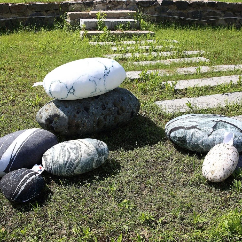 Stone Floor Pillows 