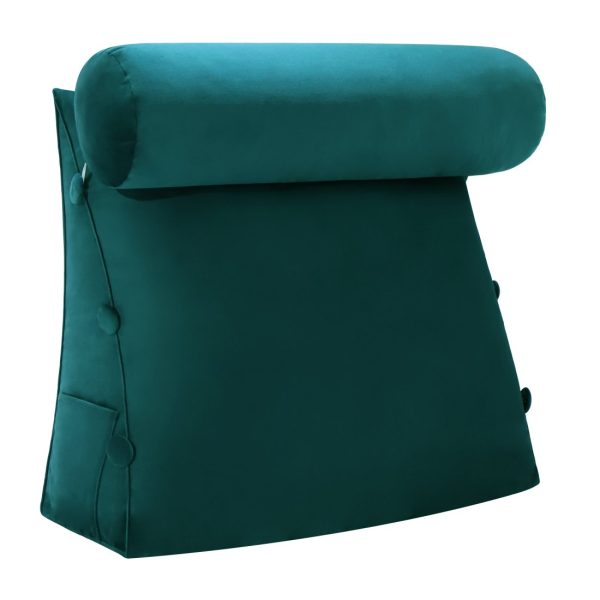 backrestpillow velvet cyan