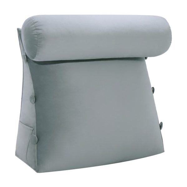 backrestpillow velvet grey