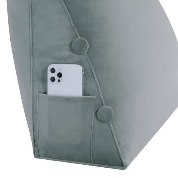 backrestpillow velvet grey