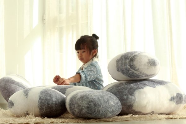 pebble cushions rock pillows 9041 03