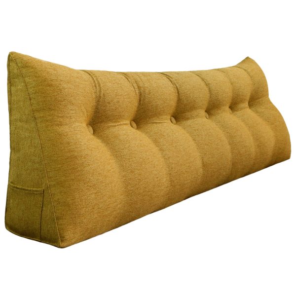 Reading pillow 71inch yellow