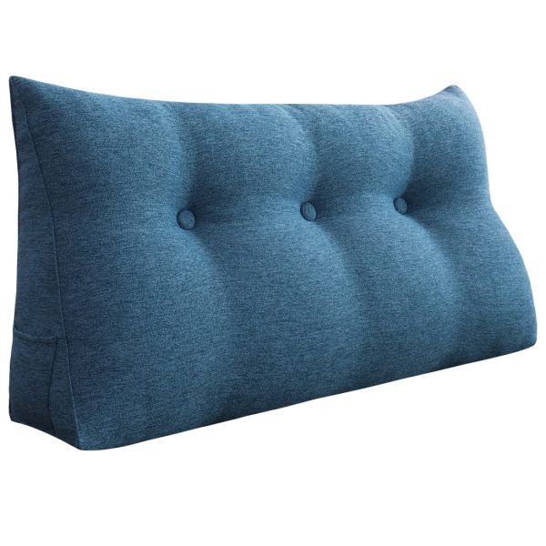 Wedge pillow 39inch blue