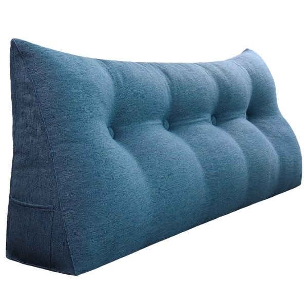 Wedge pillow 47inch blue