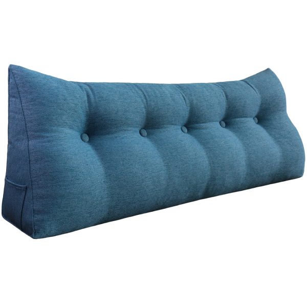 Wedge pillow 59inch blue