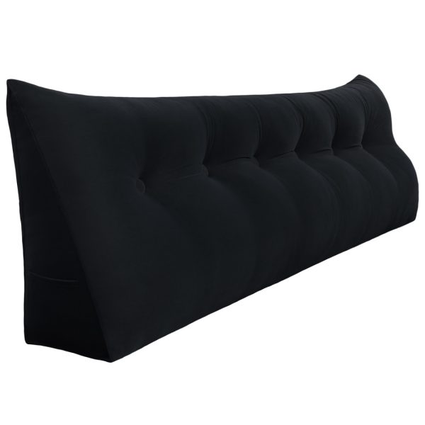 Wedge pillow 71inch Black