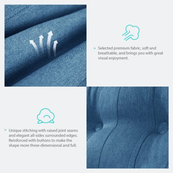 pingtiao pillow linen 100 blue